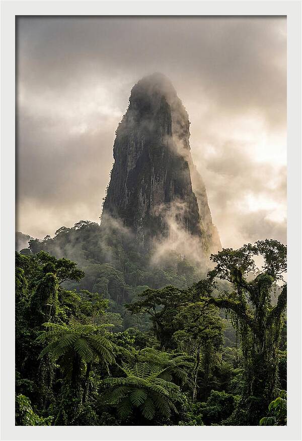 Pico Cao Grande Rising Above Clouds
