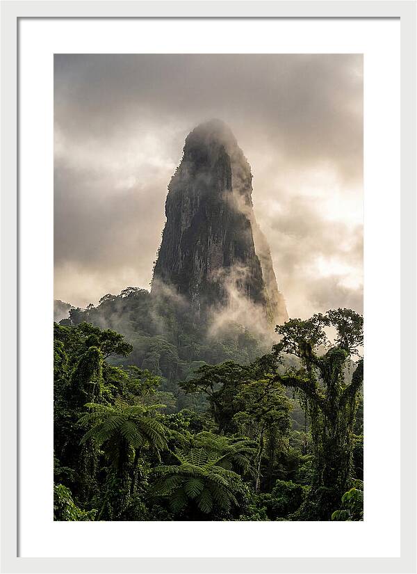 Pico Cao Grande Rising Above Clouds