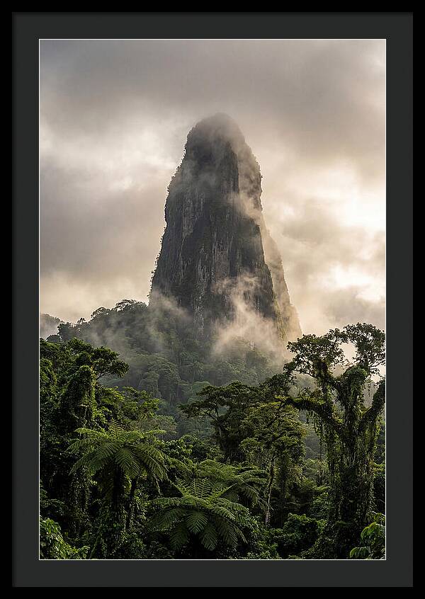 Pico Cao Grande Rising Above Clouds