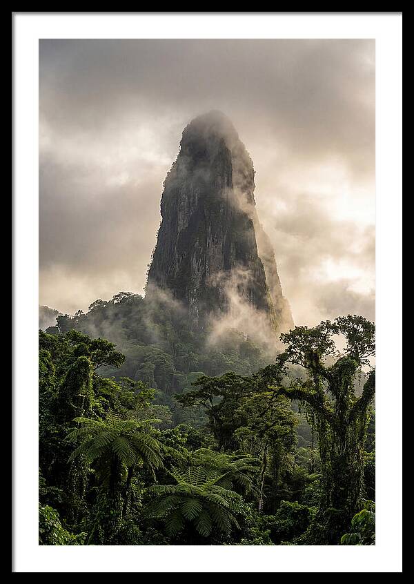 Pico Cao Grande Rising Above Clouds