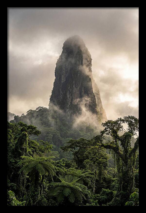 Pico Cao Grande Rising Above Clouds