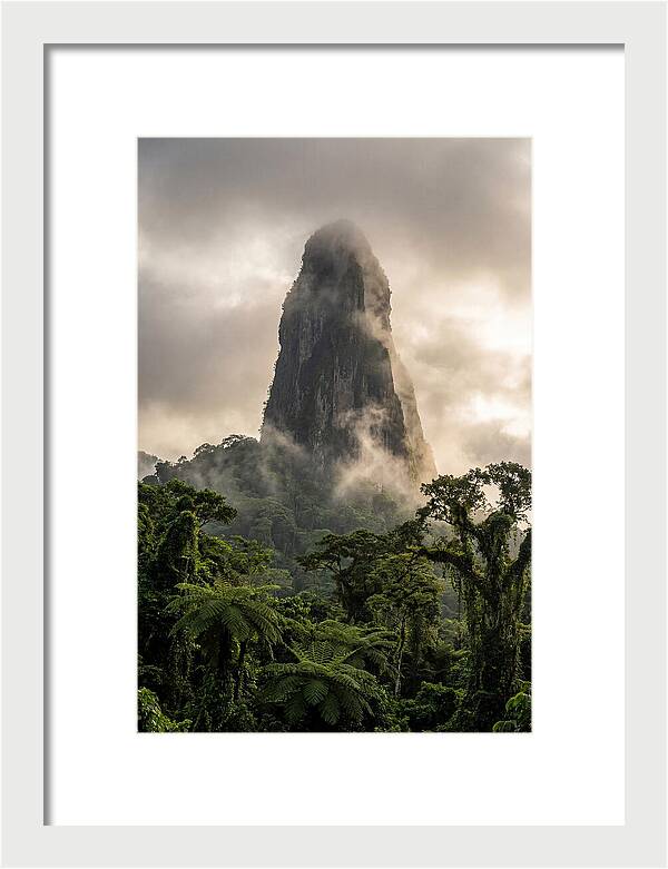 Pico Cao Grande Rising Above Clouds