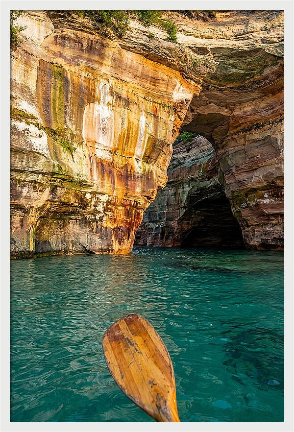 Pictured Rocks Cliffs From Kayak
