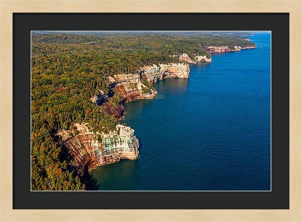 Pictured Rocks National Lakeshore Aerial View