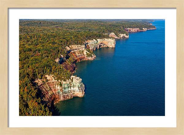 Pictured Rocks National Lakeshore Aerial View