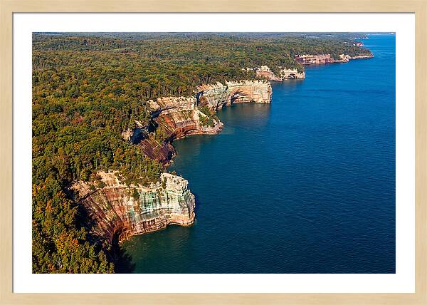 Pictured Rocks National Lakeshore Aerial View