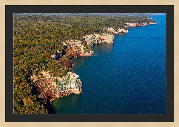Pictured Rocks National Lakeshore Aerial View