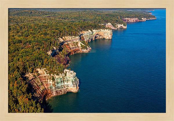 Pictured Rocks National Lakeshore Aerial View