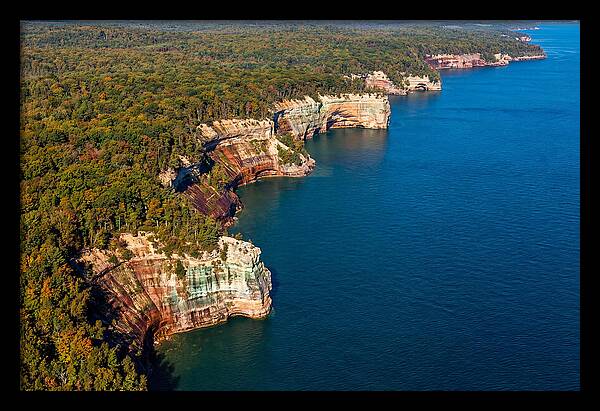 Pictured Rocks National Lakeshore Aerial View