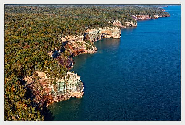 Pictured Rocks National Lakeshore Aerial View
