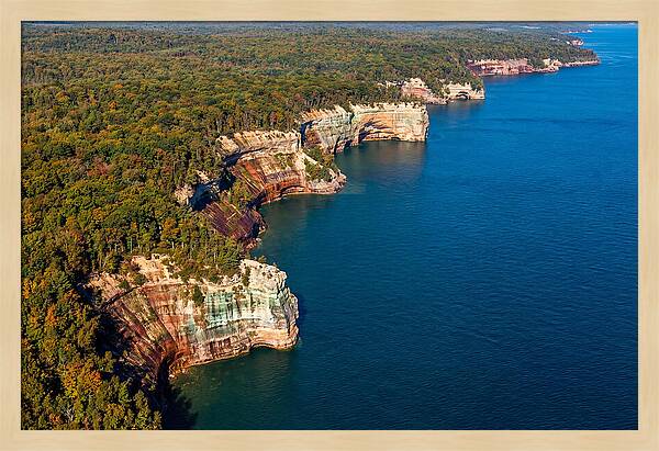 Pictured Rocks National Lakeshore Aerial View