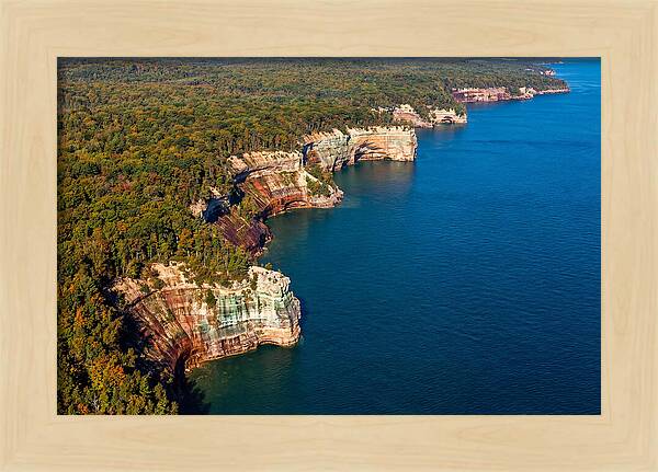 Pictured Rocks National Lakeshore Aerial View