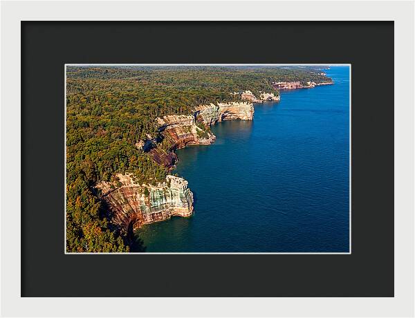 Pictured Rocks National Lakeshore Aerial View