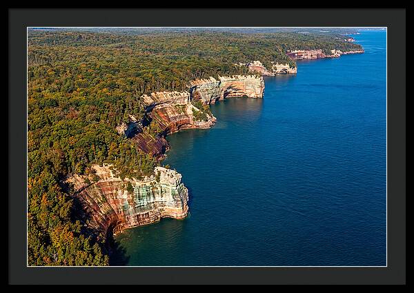 Pictured Rocks National Lakeshore Aerial View