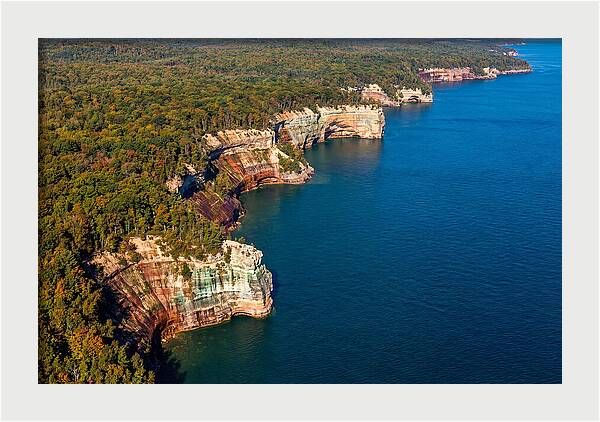 Pictured Rocks National Lakeshore Aerial View