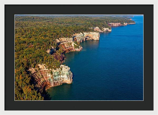 Pictured Rocks National Lakeshore Aerial View