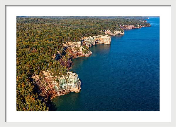 Pictured Rocks National Lakeshore Aerial View