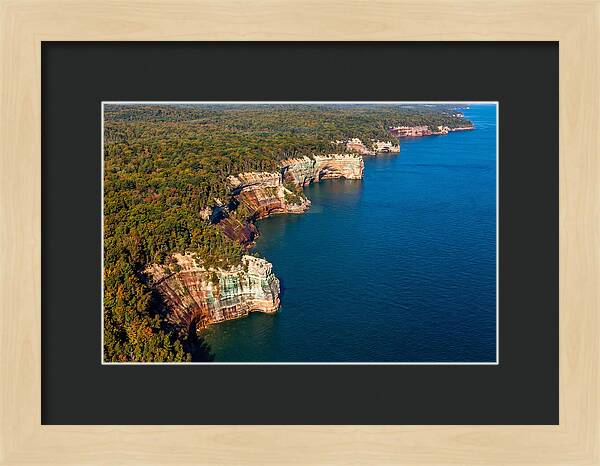 Pictured Rocks National Lakeshore Aerial View