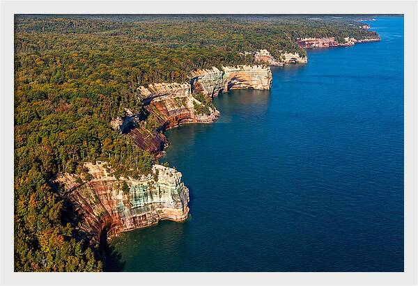 Pictured Rocks National Lakeshore Aerial View