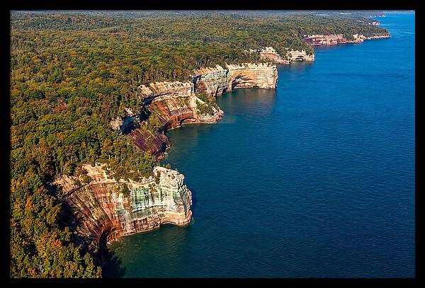Pictured Rocks National Lakeshore Aerial View