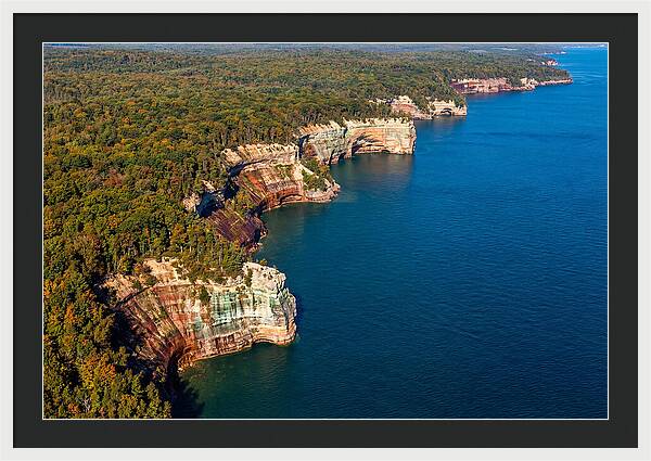 Pictured Rocks National Lakeshore Aerial View