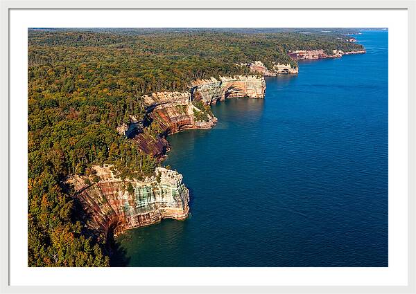 Pictured Rocks National Lakeshore Aerial View