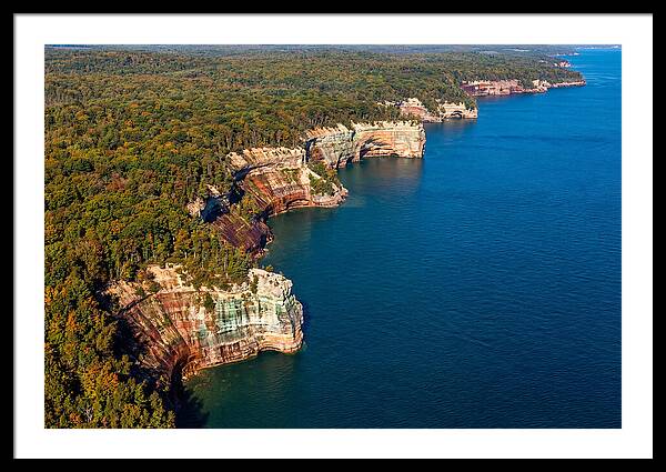 Pictured Rocks National Lakeshore Aerial View