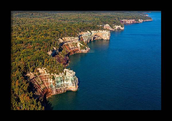 Pictured Rocks National Lakeshore Aerial View