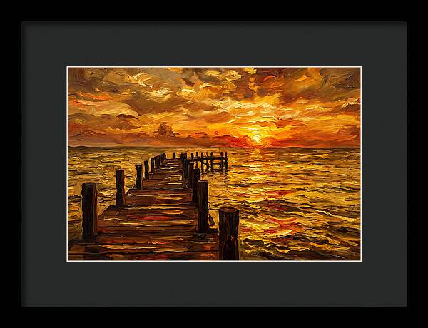 Pier At Sunset Glow