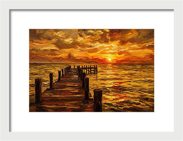 Pier At Sunset Glow