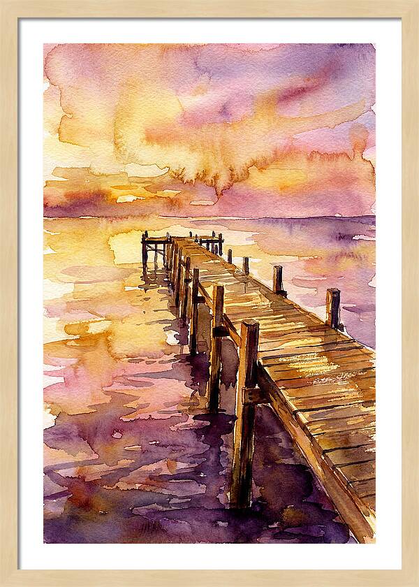Pier At Sunset