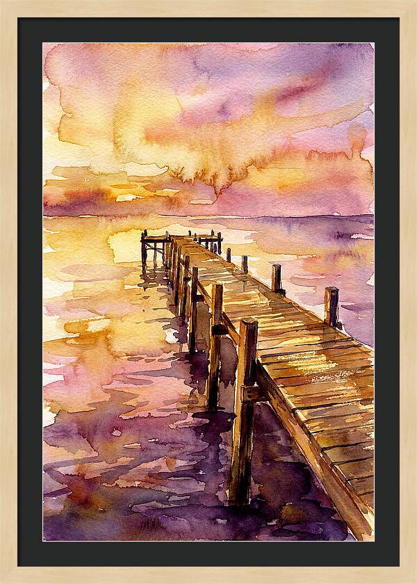 Pier At Sunset