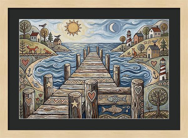 Pier Landscape Serenity