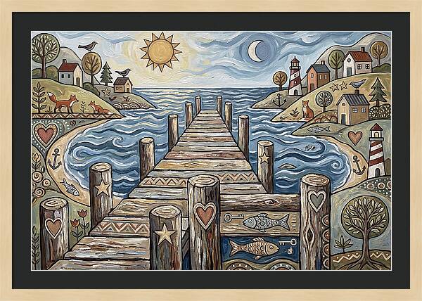 Pier Landscape Serenity