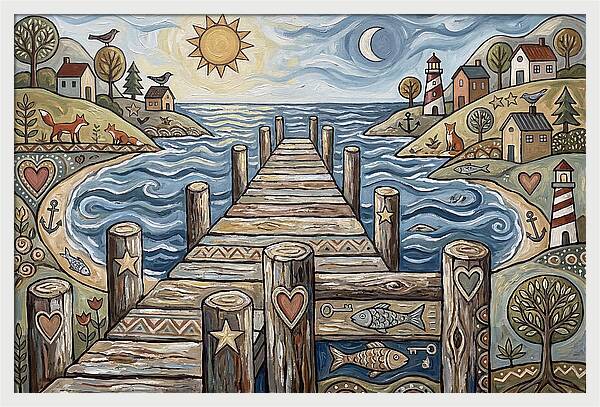Pier Landscape Serenity