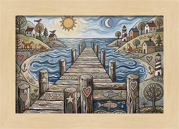 Pier Landscape Serenity