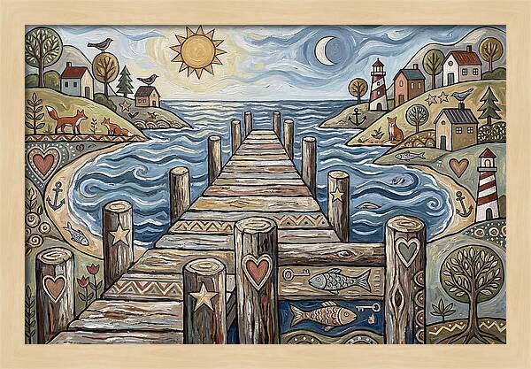 Pier Landscape Serenity
