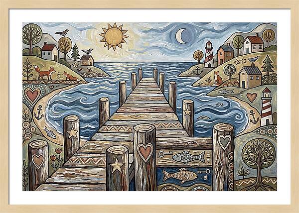 Pier Landscape Serenity