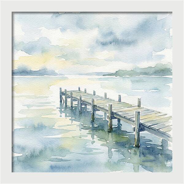 Pier Over Tranquil Waters
