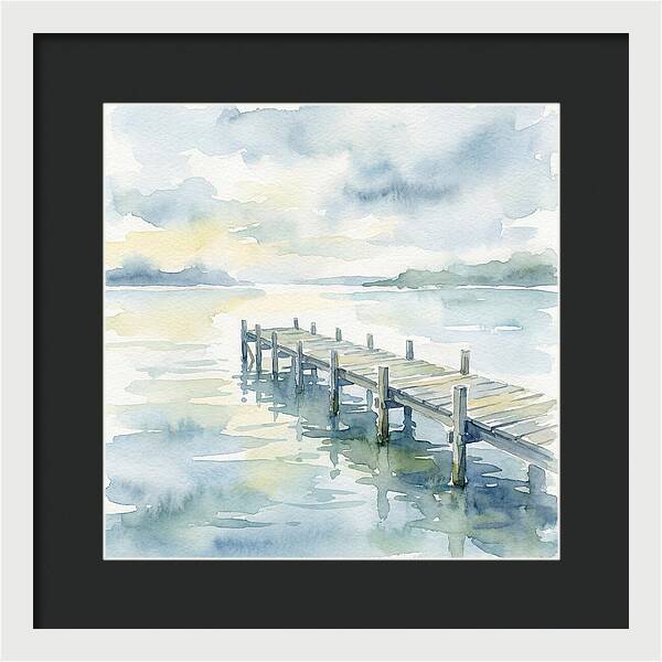 Pier Over Tranquil Waters