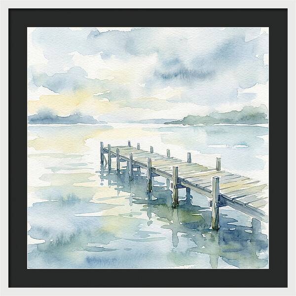 Pier Over Tranquil Waters
