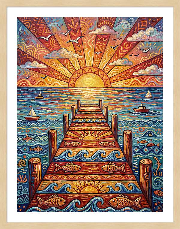 Pier Sunset Serenity