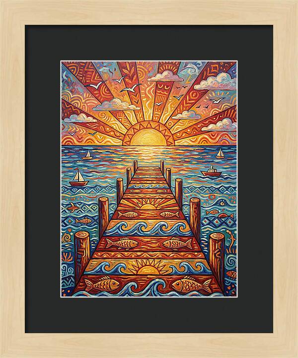 Pier Sunset Serenity
