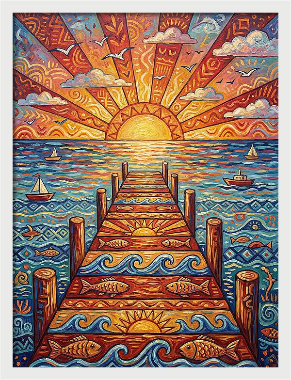 Pier Sunset Serenity