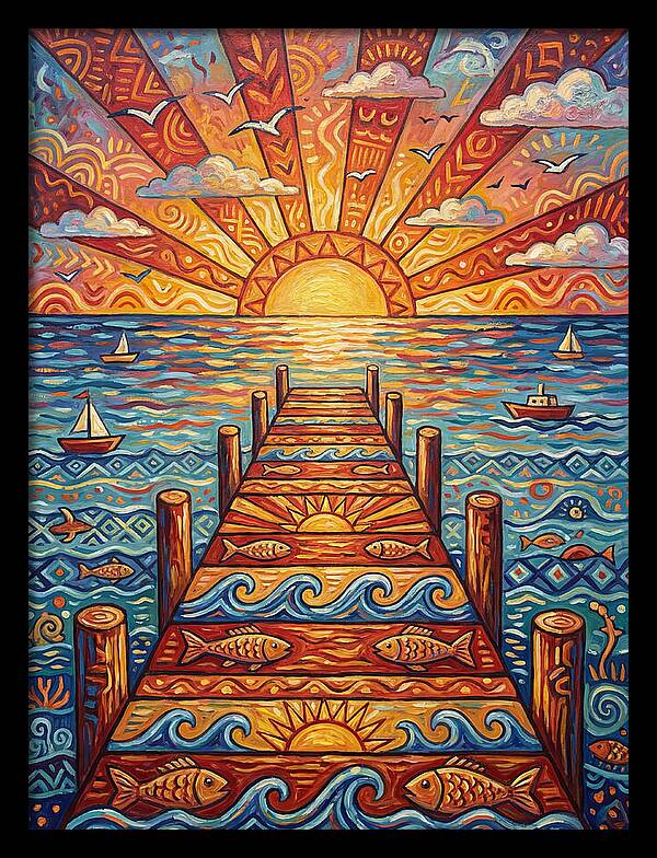 Pier Sunset Serenity