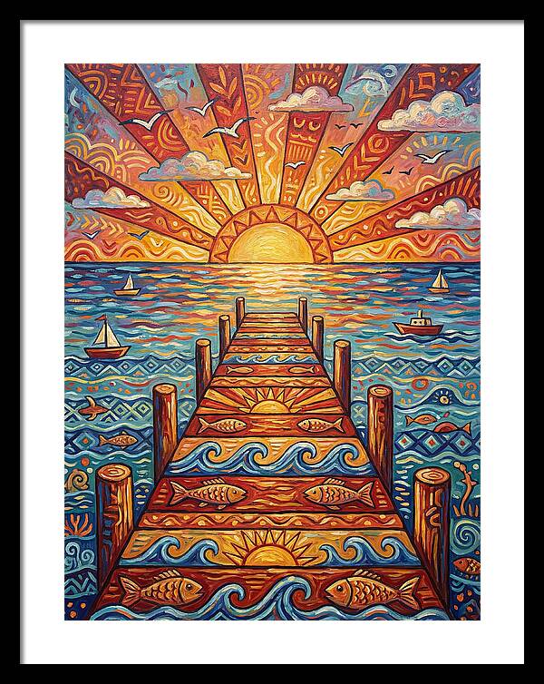 Pier Sunset Serenity