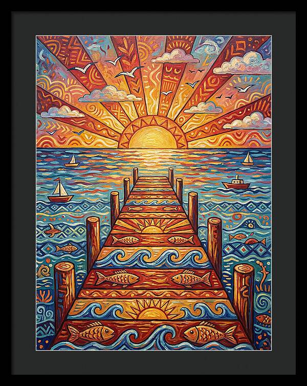 Pier Sunset Serenity