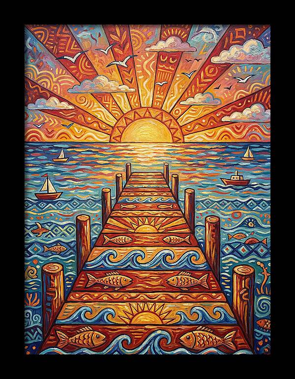 Pier Sunset Serenity