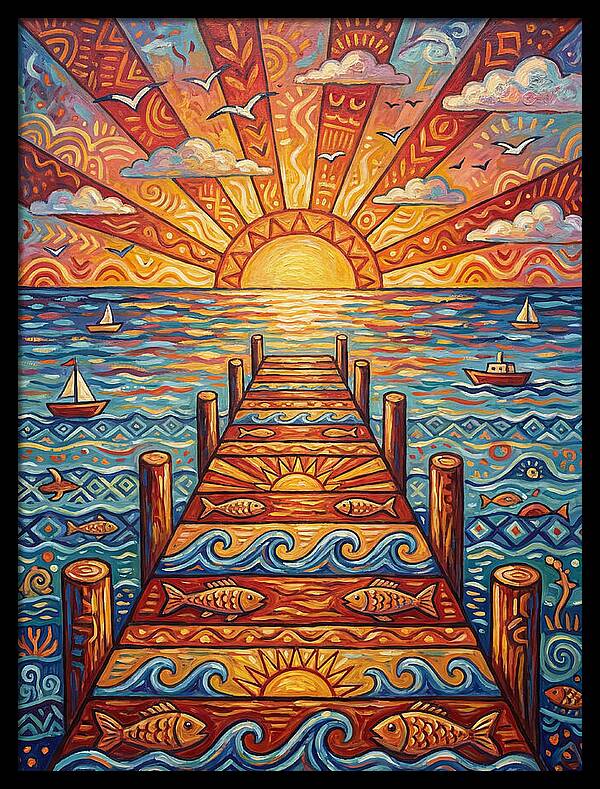Pier Sunset Serenity