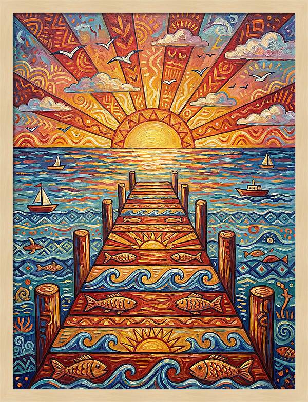Pier Sunset Serenity